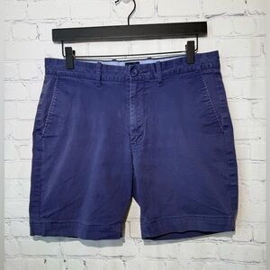 J.Crew size 32 navy blue 7” Flex Chino shorts